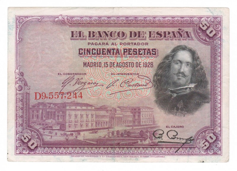 Spain - 50 Pesetas - (1928)
