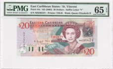 East Caribbean - St.Vincent - 20 Dollars - PMG 65EPQ - (2003)