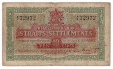 Straits Settlements - 10 Cents - (1919)