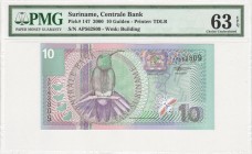 Suriname - 10 Gulden - PMG 63EPQ - (2000)