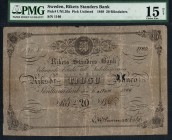 Sweden - 20 Riksdalers - PMG 15NET - (1849) Large note