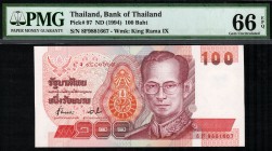 Thailand - 100 Baht - PMG 66EPQ - (1994)