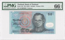 Thailand - 50 Baht - PMG 66EPQ - (1997)