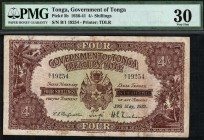 Tonga - 4 Shillings - PMG 30 - (1939)
