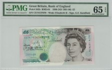 Great Britain - 5 Pounds - PMG 65EPQ - (1990)  SN CE74137679