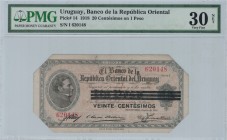 Uruguay - 20 Centesimos - PMG 30NET - (1918)