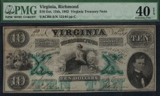 United States - 10 Dollars - PMG 40EPQ - (1862)