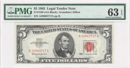 United States - 5 Dollars - PMG 63EPQ - (1963)