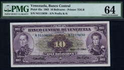 Venezuela - 10 Bolivares - PMG 64 - (1963)
