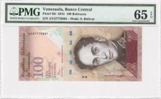 Venezuela - 100 Bolivares - PMG 65EPQ - (2015)