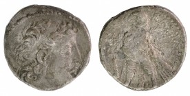 Antiochia - Demetrius II - second reign А-РЕ; between eagles legs - M to r. - AE-EПР - 13.19g - Y.185=128/27 TYRE Spaer 2243