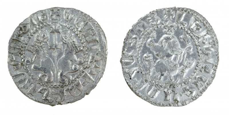 Armenia - Silver tram 1198-1219. High grade medieval coin, Levon I (?). Well-str...