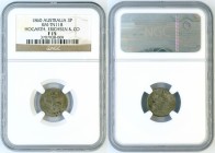Australia - silver 3 pence token 1860 - NGC F-15