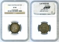Canada - NEWFOUNDLAND - 20 cents  1904 H - NGC XF-40