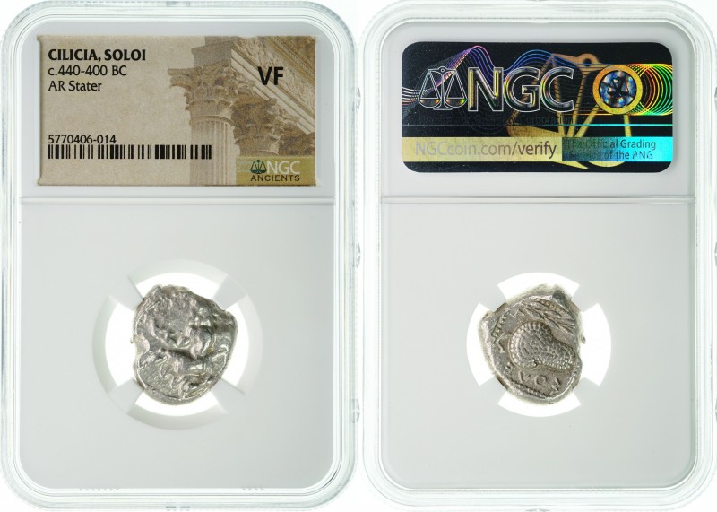 Cilicia - Soloi - AR Stater - c.440-400 BC - NGC VF. Nice early ancient silver c...