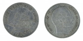 Danish West India - 5 cents 1879
