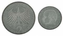 Germany - 2 Deutsche Mark - Max Planck - 1957-J