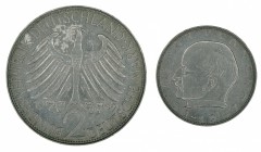 Germany - 2 Deutsche Mark - Max Planck - 1959-D