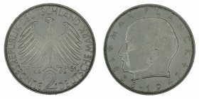 Germany - 2 Deutsche Mark - Max Planck - 1961-F