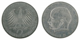 Germany - 2 Deutsche Mark - Max Planck - 1961-G
