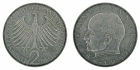 Germany - 2 Deutsche Mark - Max Planck - 1962-D