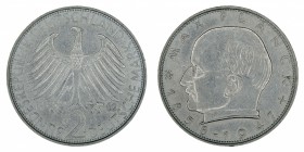 Germany - 2 Deutsche Mark - Max Planck - 1962-J