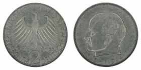Germany - 2 Deutsche Mark - Max Planck - 1963-D