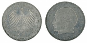Germany - 2 Deutsche Mark - Max Planck - 1963-F