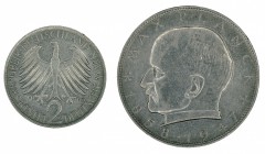 Germany - 2 Deutsche Mark - Max Planck - 1963-G