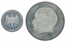 Germany - 2 Deutsche Mark - Max Planck - 1963-J