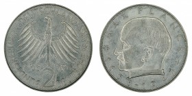 Germany - 2 Deutsche Mark - Max Planck - 1964-D