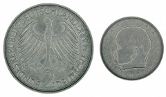 Germany - 2 Deutsche Mark - Max Planck - 1964-F