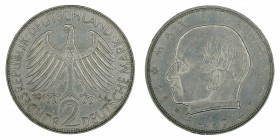Germany - 2 Deutsche Mark - Max Planck - 1964-J