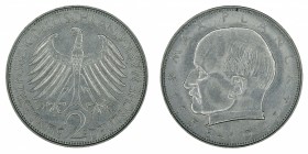 Germany - 2 Deutsche Mark - Max Planck - 1965-D