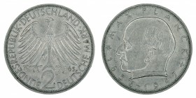 Germany - 2 Deutsche Mark - Max Planck - 1965-F