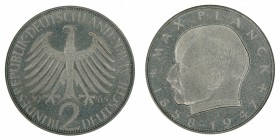 Germany - 2 Deutsche Mark - Max Planck - 1965-G