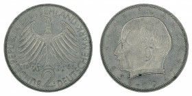Germany - 2 Deutsche Mark - Max Planck - 1965-J