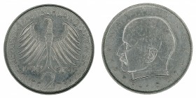 Germany - 2 Deutsche Mark - Max Planck - 1967-G