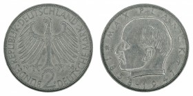 Germany - 2 Deutsche Mark - Max Planck - 1968-D