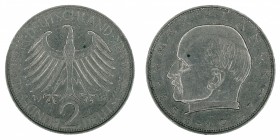 Germany - 2 Deutsche Mark - Max Planck - 1968-J