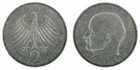 Germany - 2 Deutsche Mark - Max Planck - 1969-D