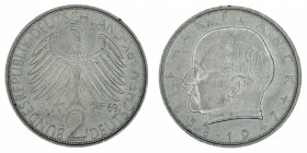 Germany - 2 Deutsche Mark - Max Planck - 1969-F