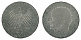 Germany - 2 Deutsche Mark - Max Planck - 1969-G
