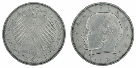 Germany - 2 Deutsche Mark - Max Planck - 1970-F