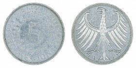 Germany - 5 Deutsche Mark - Silver - 1957-J
