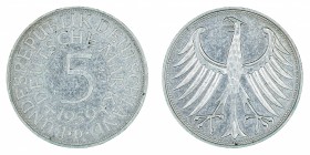 Germany - 5 Deutsche Mark - Silver - 1959-D