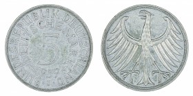Germany - 5 Deutsche Mark - Silver - 1959-J