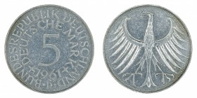 Germany - 5 Deutsche Mark - Silver - 1961-D