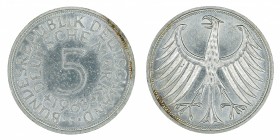 Germany - 5 Deutsche Mark - Silver - 1963-F