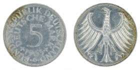 Germany - 5 Deutsche Mark - Silver - 1963-G